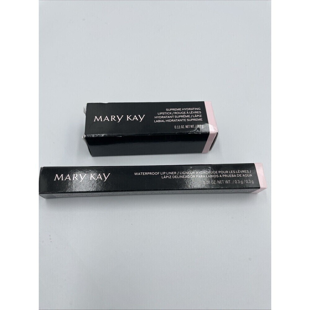 MARY KAY Waterproof Lip Liner Supreme Hydrating Natural Lipstick NEW Lot Of 2